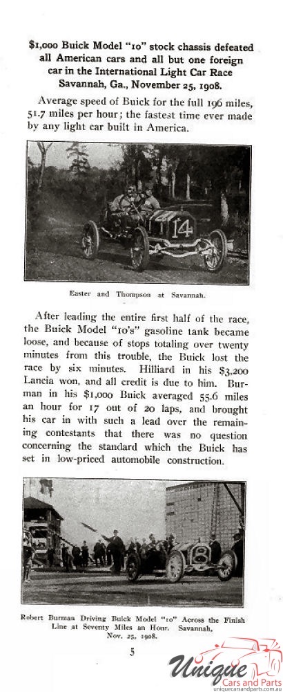 1908 Buick Victories Brochure Page 10
